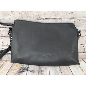 Simply Vera Vera Wang Signature Crossbody Bag | Black | Soft Leather